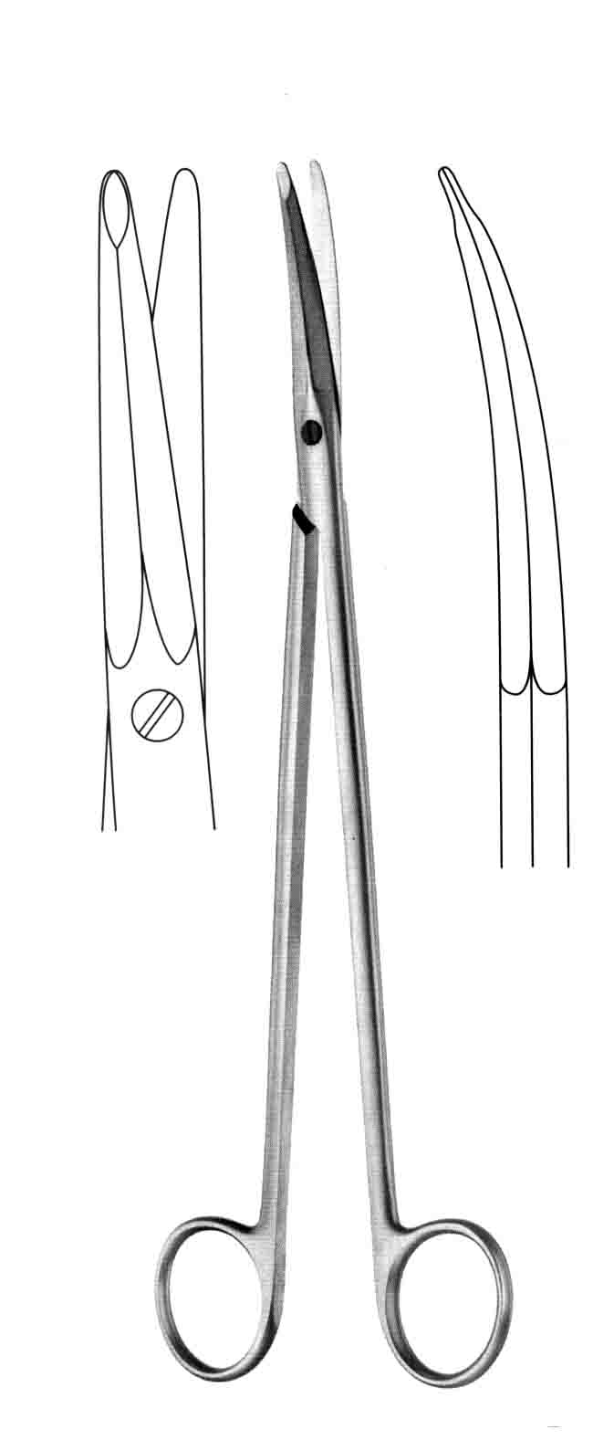 ALTIN SAPLI  MAKAS 19CM EĞRİ 